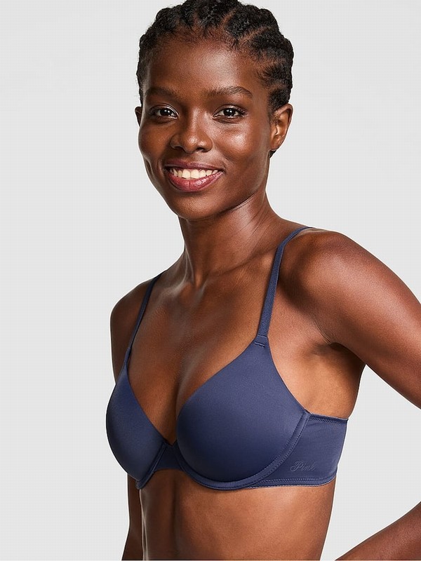 Blue / Navy Victoria Secret Midnight T Shirt Bras | LRPMY0384