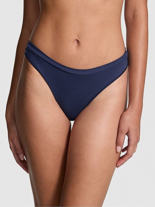 Blue / Navy Victoria Secret Midnight Thong Underwear | NEZMW8269