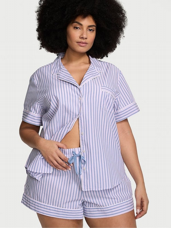 Blue / Stripes Victoria Secret Cotton Nightwear | NOXFZ2064