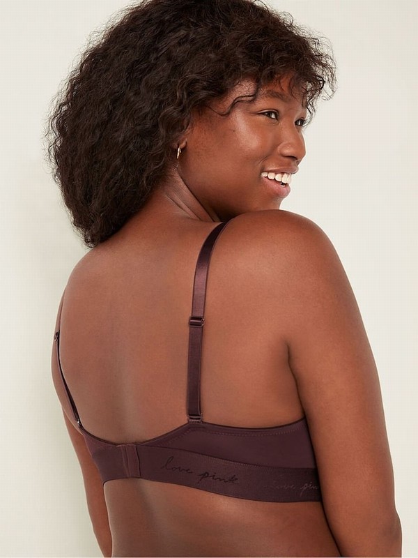Brown Victoria Secret Burnt Umber Smooth Non WiPush Up Bras | GVLYN5894