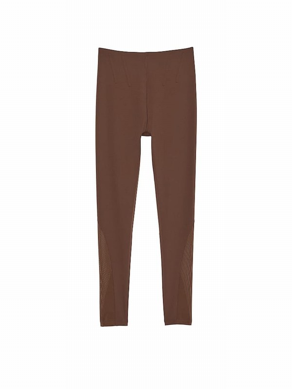 Brown Victoria Secret Ganache 7/8 Length VS Elevate Corset Leggings | KDLQY5308
