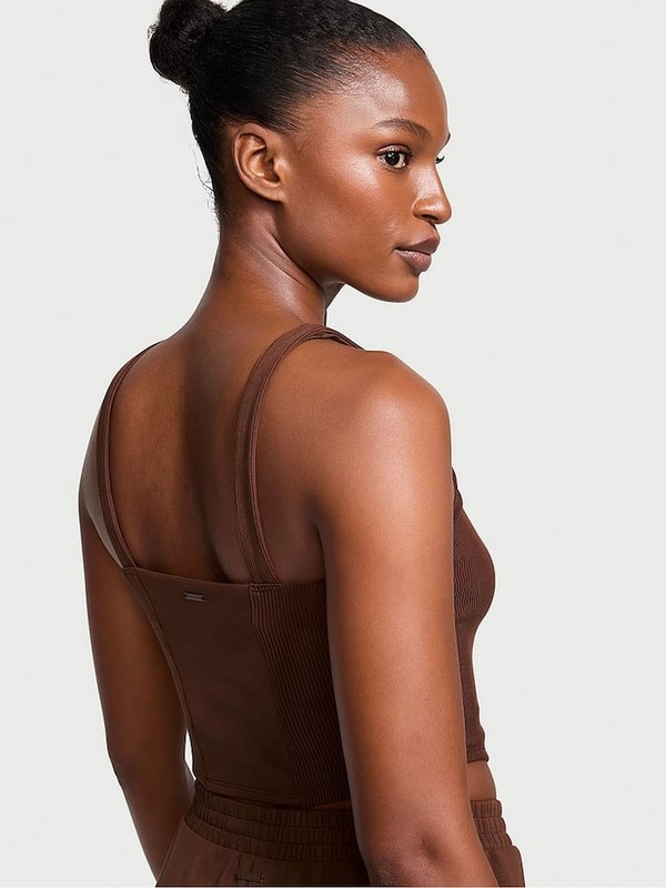 Brown Victoria Secret Ganache Modal Corset Tops | LMKXH1564