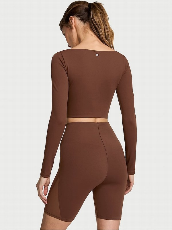 Brown Victoria Secret Ganache VS Elevate Corset 3 Cycling Shorts | YJDIH4507