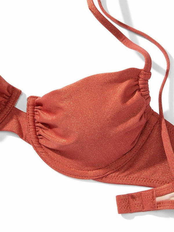 Brown Victoria Secret Ginger Glaze Bikini Top | DICYL2801