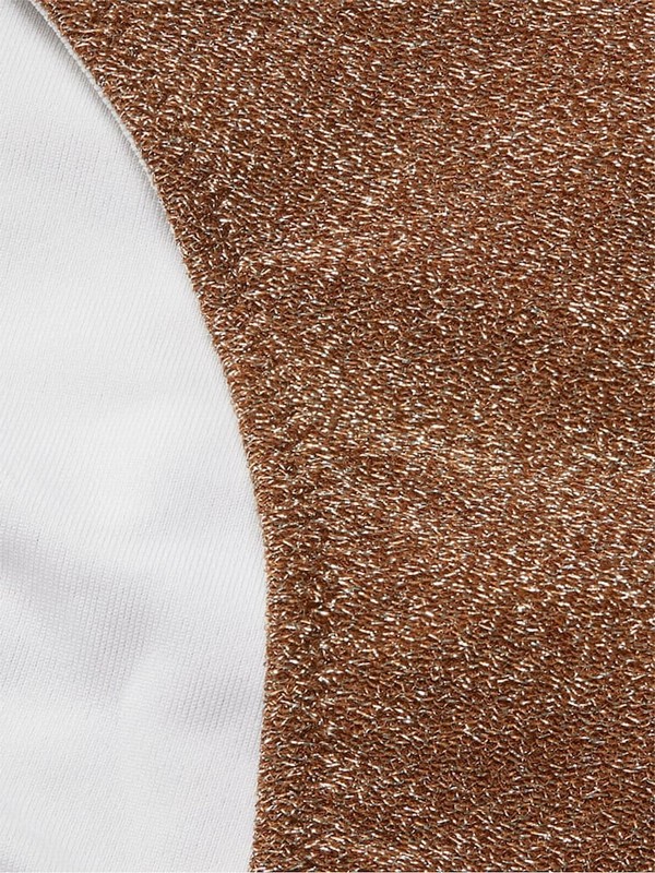 Brown Victoria Secret Soft Cappuccino Cheeky Shimmer High Waist Cheeky Bikini Bottom | HKDLA0781