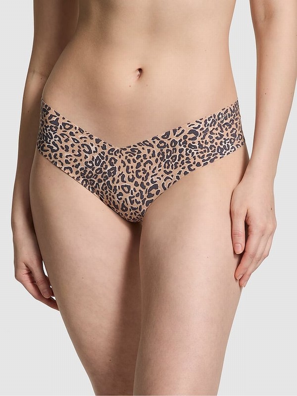 Brown / Leopard Victoria Secret High Leg Thong Underwear | HRCGS9174