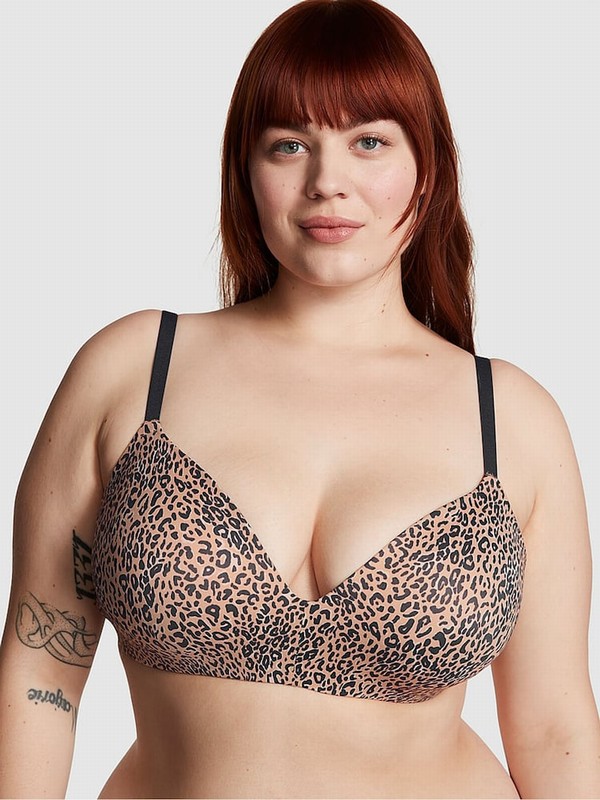 Brown / Leopard Victoria Secret Non WiPush Up Bras | RJFZX9302