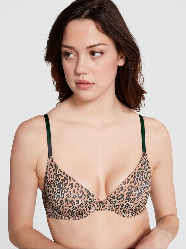 Brown / Leopard Victoria Secret Push Up Bras | XRYGD5328