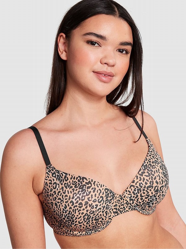 Brown / Leopard Victoria Secret T Shirt Bras | DZGQP4175