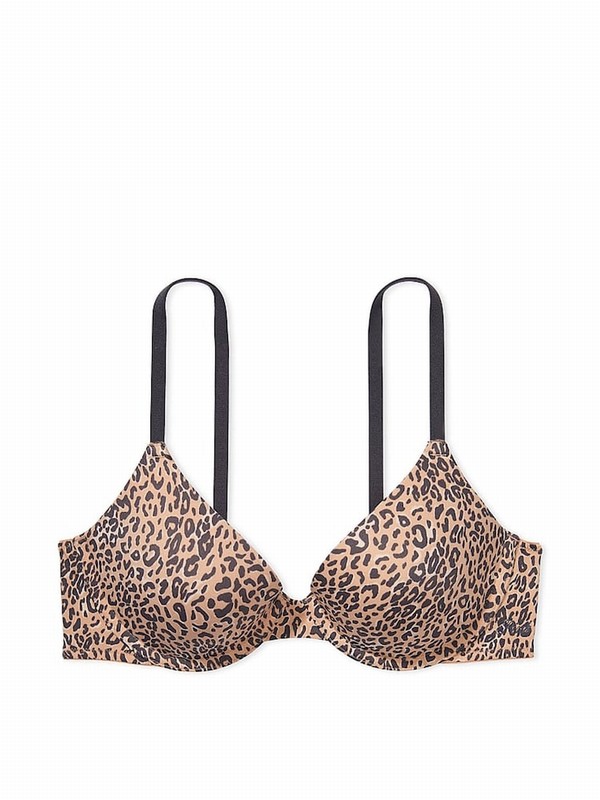 Brown / Leopard Victoria Secret T Shirt Bras | DZGQP4175