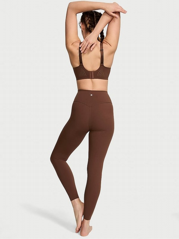 Brown / Light Victoria Secret Ganache 7/8 Length VS Elevate Compression Leggings | XVHSU8237