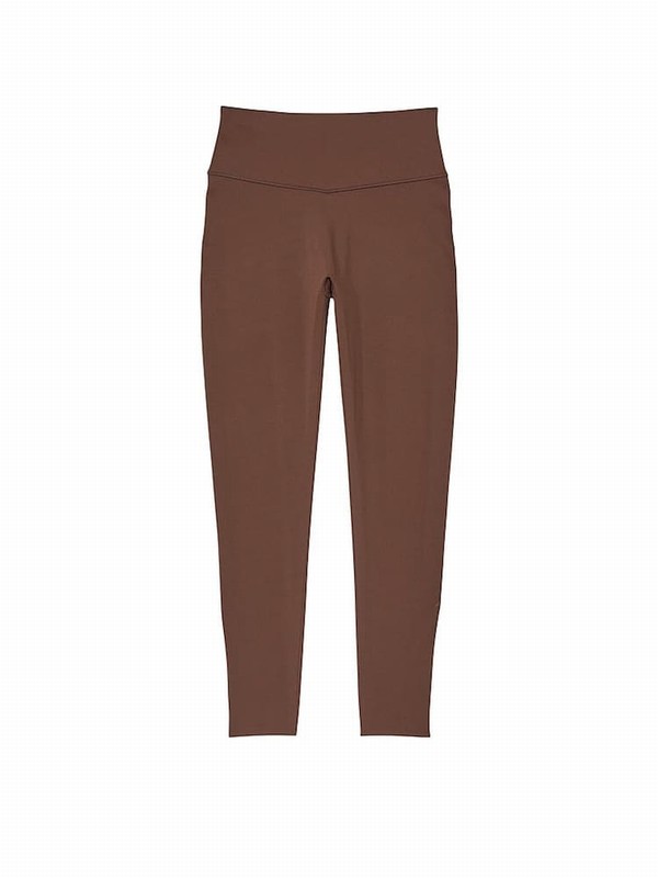 Brown / Light Victoria Secret Ganache 7/8 Length VS Elevate Compression Leggings | XVHSU8237