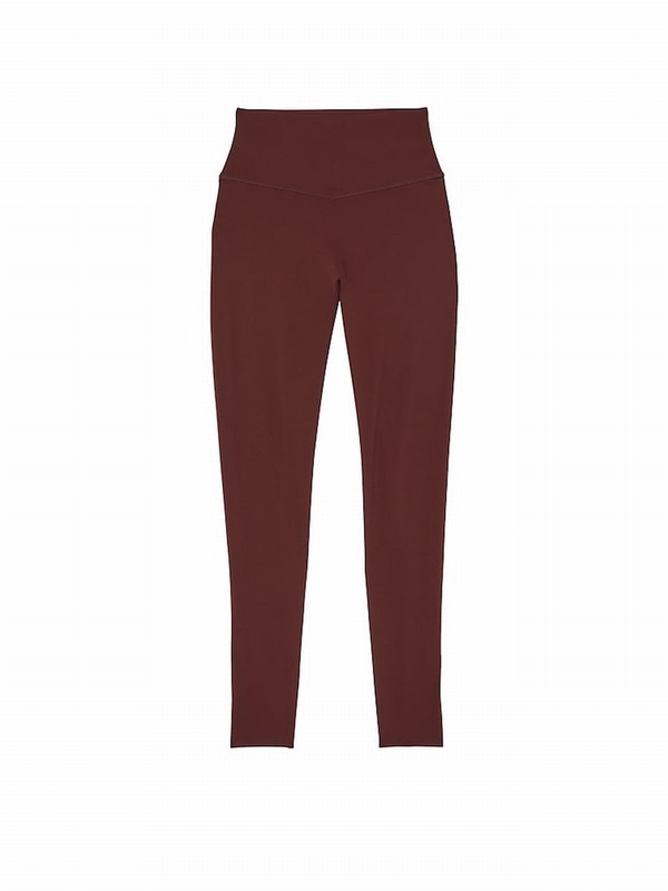 Burgundy / Brown Victoria Secret Full Length VSX Elevate™ Leggings | DJASF0935