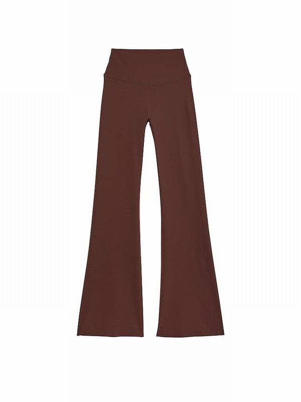 Burgundy / Brown Victoria Secret VSX Elevate™ Stretch Flare Leggings | OGPLM0194