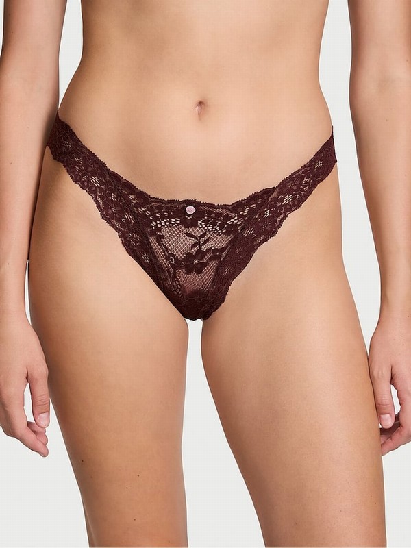 Burgundy / Purple Victoria Secret Lacezilian Underwear | JXZLN9563