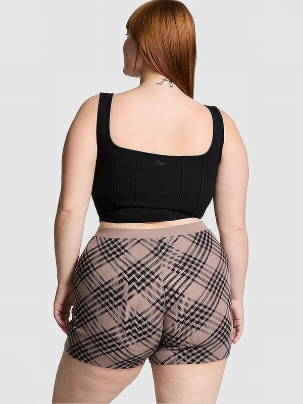 Coffee / Brown Victoria Secret Iced Coffee Thermal Boxer Nightwear | PULSC8673