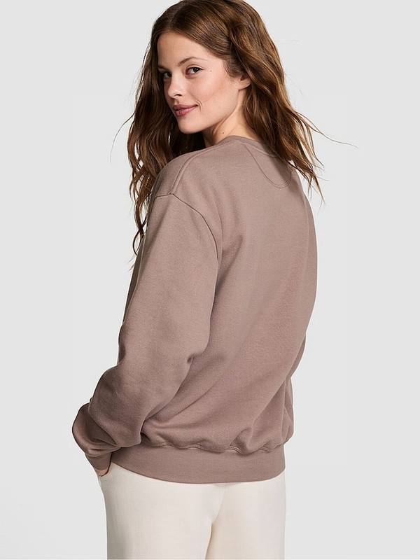 Coffee / Brown Victoria Secret Iced Coffee Fleece Hoodie | XYEOL8710