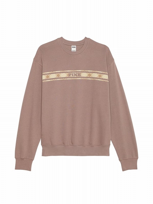 Coffee / Brown Victoria Secret Iced Coffee Fleece Hoodie | XYEOL8710