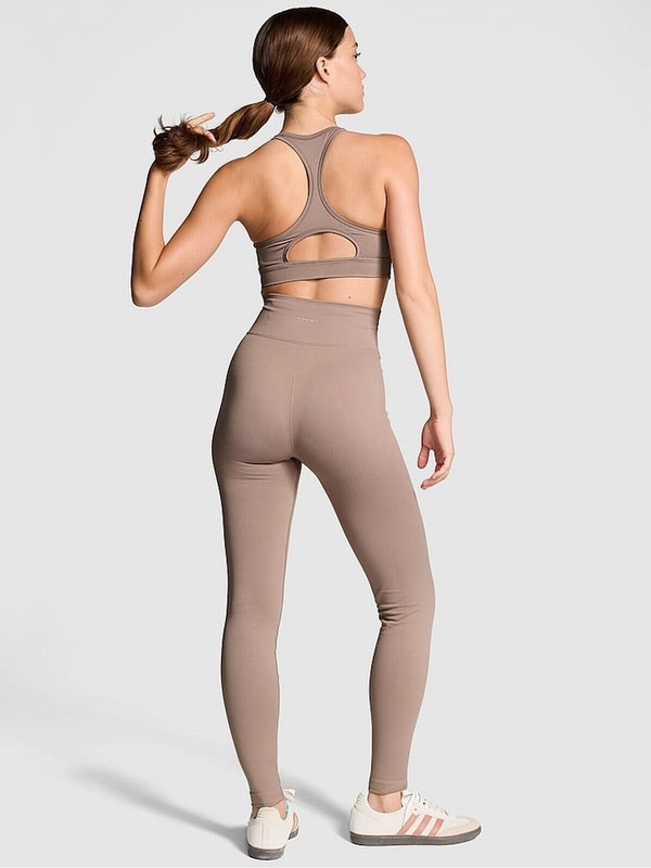 Coffee / Brown Victoria Secret Iced Coffee Leggings | DABPU1362