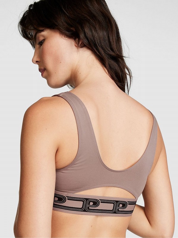 Coffee / Brown Victoria Secret Iced Coffee Non WiLightly Lined Low Impact Bras | NWLOT0146