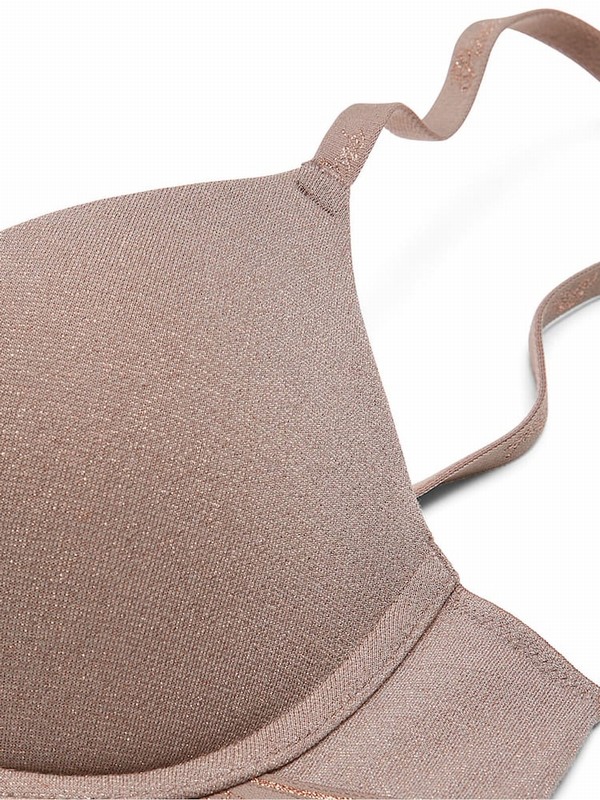 Coffee / Brown Victoria Secret Iced Coffee Push Up Bras | LYUJB4908