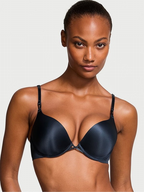 Dark Blue Victoria Secret TwiBombshell Add 2 Cups Push Up Bras | FGVUA3460