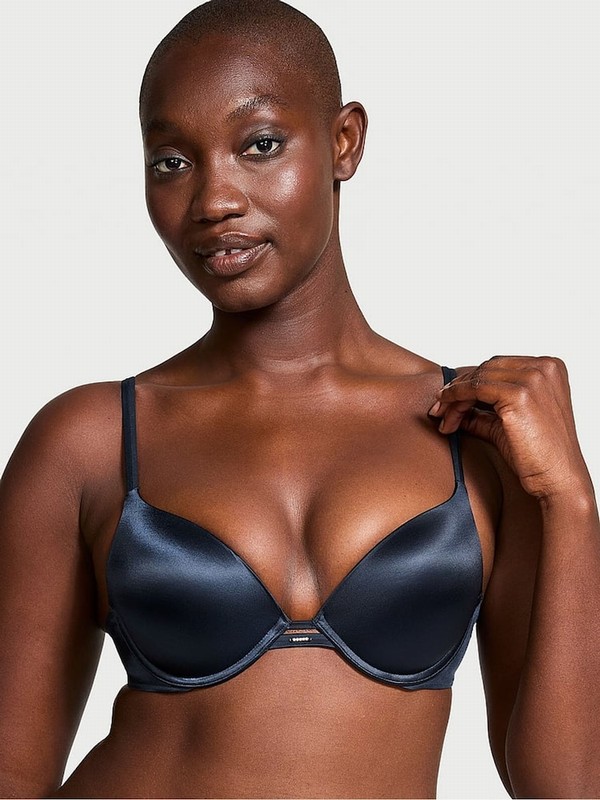 Dark Blue Victoria Secret TwiPush Up Bras | UQFLZ1078