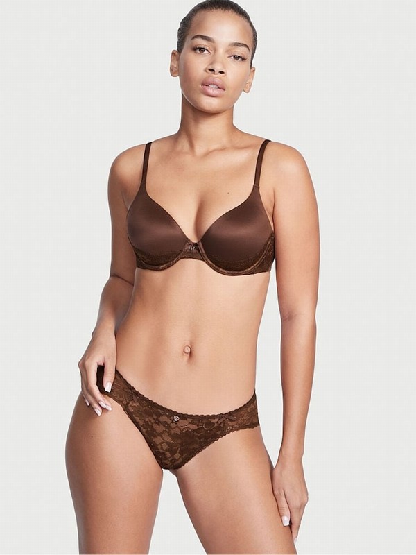 Dark Brown / Beige Victoria Secret Nude Full Cup Bras | MWGVQ5197