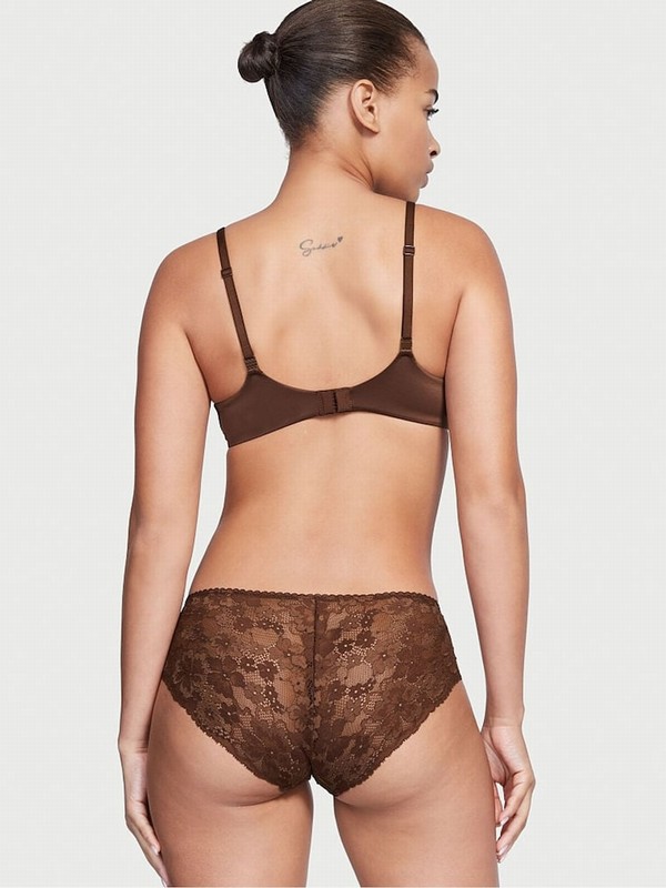 Dark Brown / Beige Victoria Secret Nude Full Cup Bras | MWGVQ5197