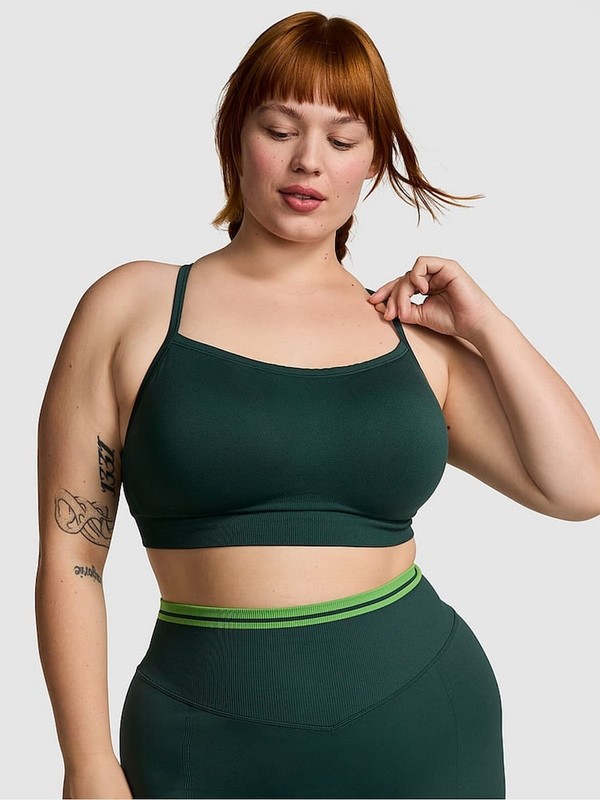 Deep Green Victoria Secret Forest Sports Bra | RILKA9042