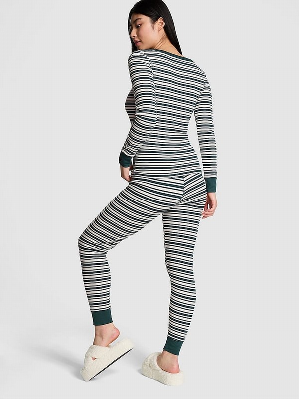 Deep Green Victoria Secret Forest Thermal Long Nightwear | ZARPX1687