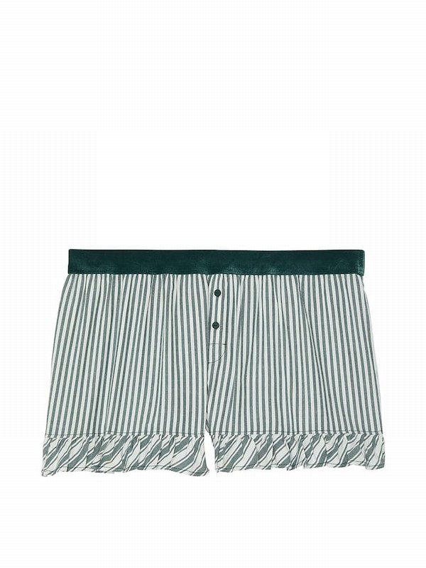 Deep Green / Stripes Victoria Secret Forest Nightwear | OLQPX5629