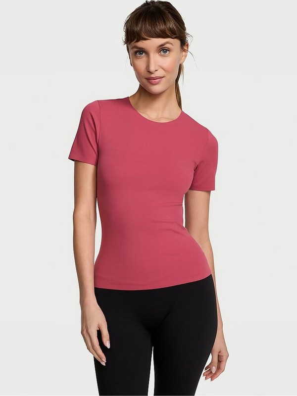 Deep Rose / Pink Victoria Secret Elevate™ Stretch T Shirts | TGELJ0247