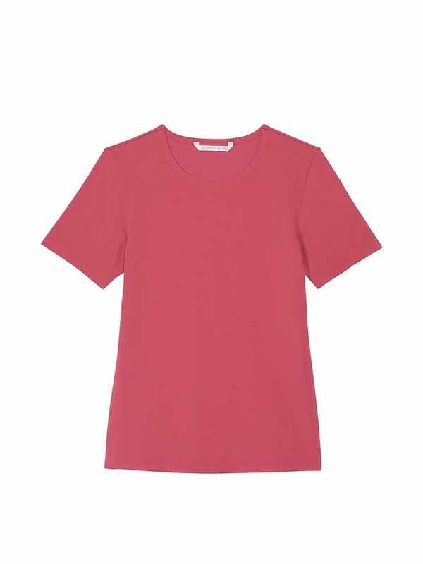 Deep Rose / Pink Victoria Secret Elevate™ Stretch T Shirts | TGELJ0247