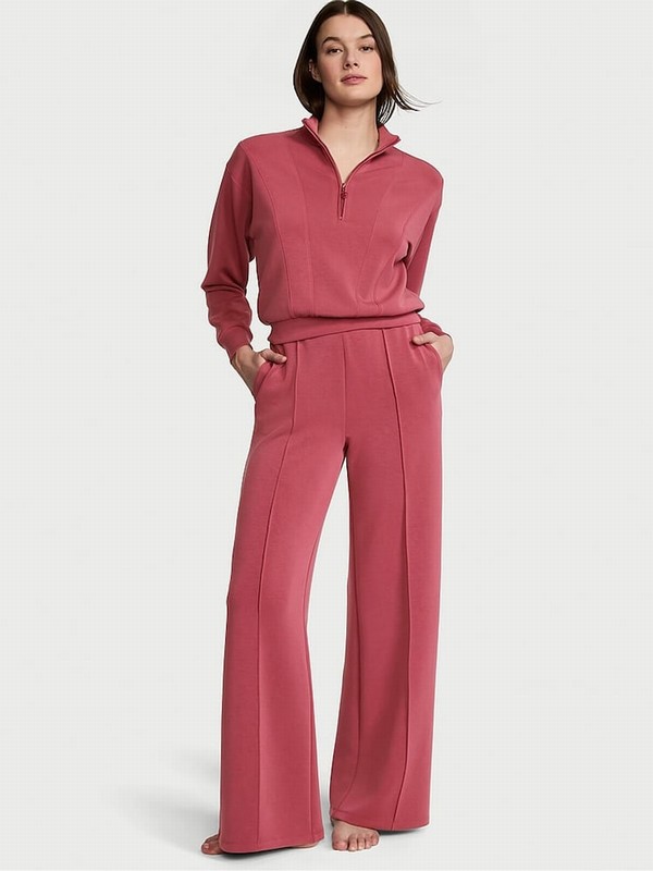 Deep Rose / Pink Victoria Secret Modal Wide Leg Joggers | PTOQZ2879