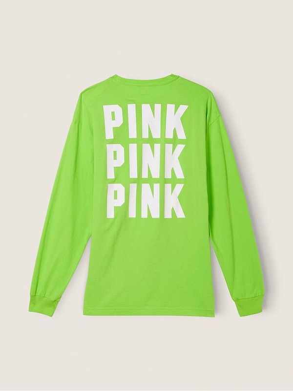 Green Victoria Secret Bloom Long Sleeve T Shirts | RETAO6375