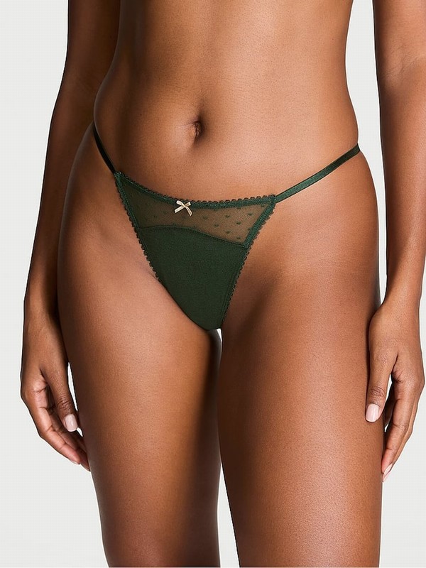Green Victoria Secret Botanical G String Underwear | MGBIA5274