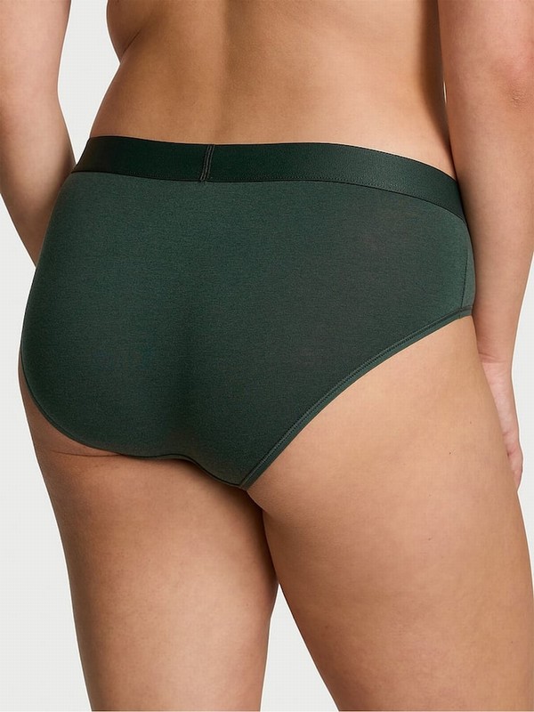 Green Victoria Secret Botanical Hipster Logo Shine Patch Underwear | ESBTJ4287