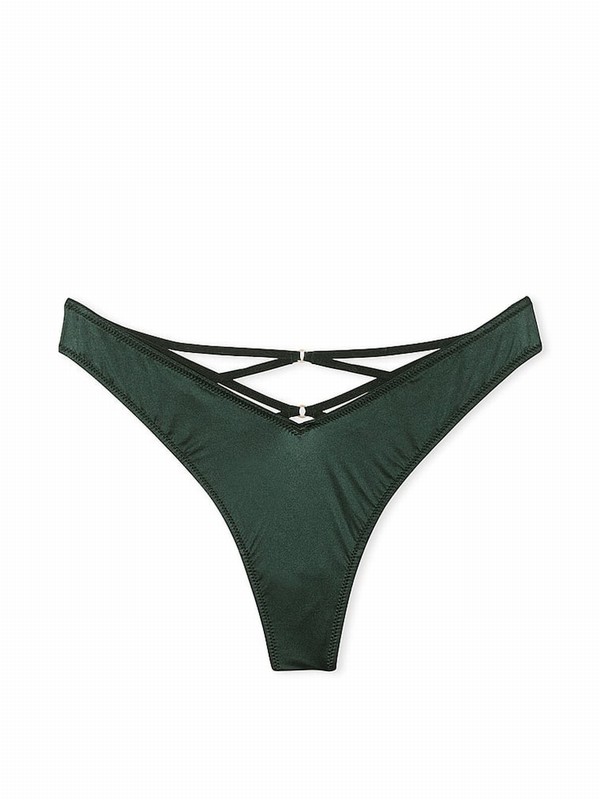 Green Victoria Secret Botanical Thong Underwear | AHVUC9208