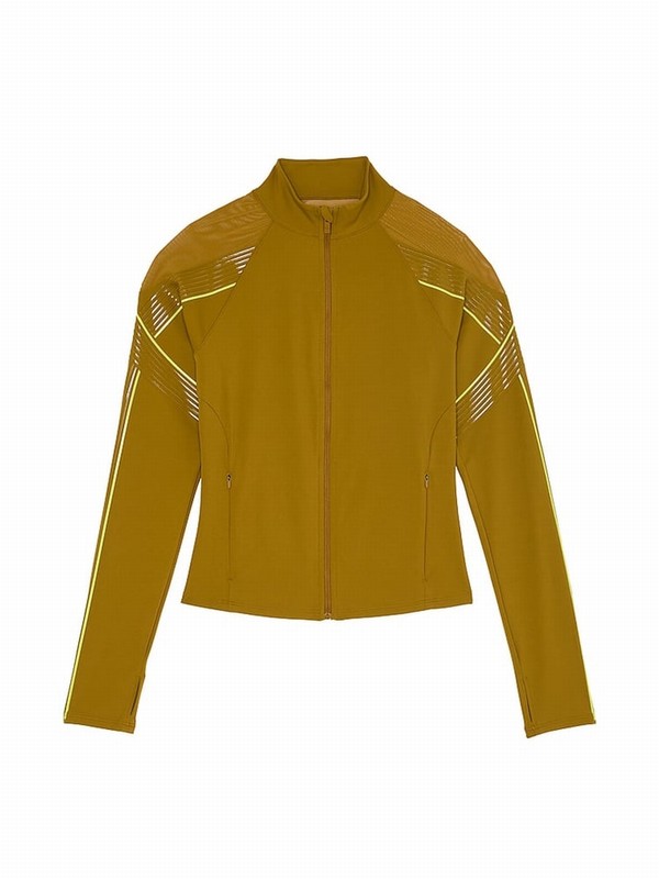 Green Victoria Secret Fern VSX Elevate™ Contour Jackets | QRENV8701