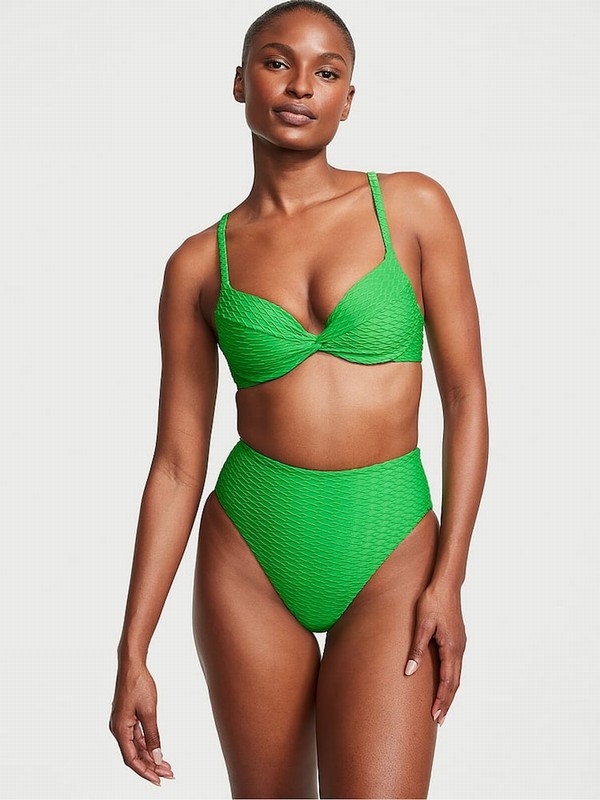 Green Victoria Secret Fishnet High Waisted Bikini Bottom | PJRSA7941