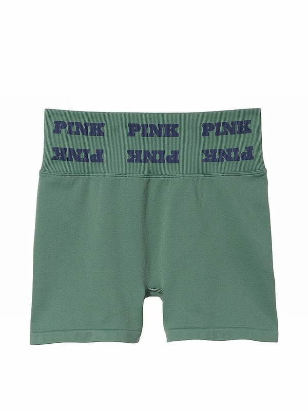 Green Victoria Secret Fresh Forest Seamless Logo Shorts | XCWTV8346