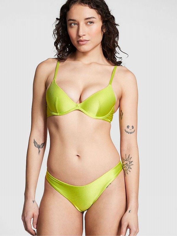 Green Victoria Secret LimePadded Bikini Top | MATBN2978
