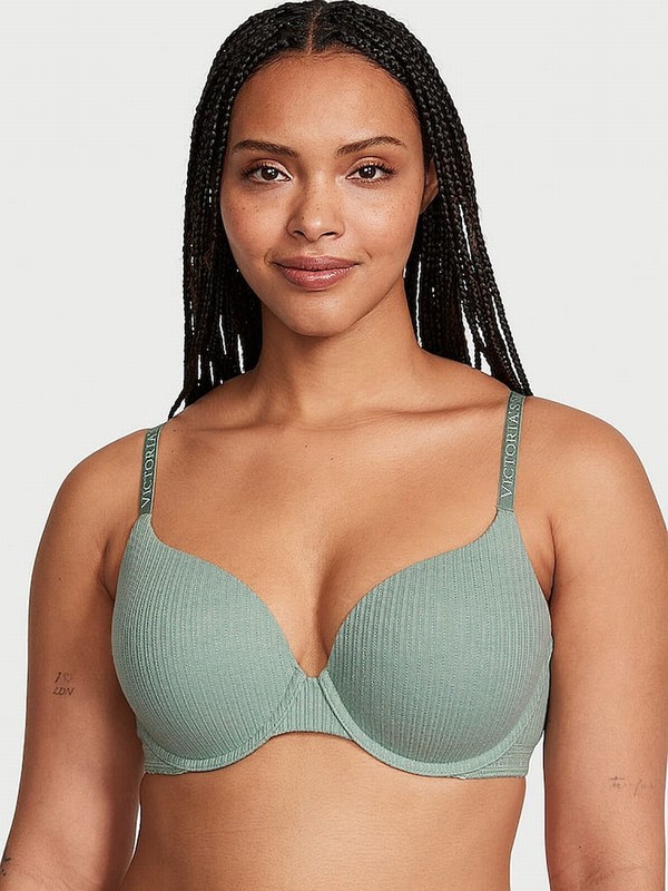 Green Victoria Secret Seasalt Full Cup Lightly Lined Bras | GSIJC3187