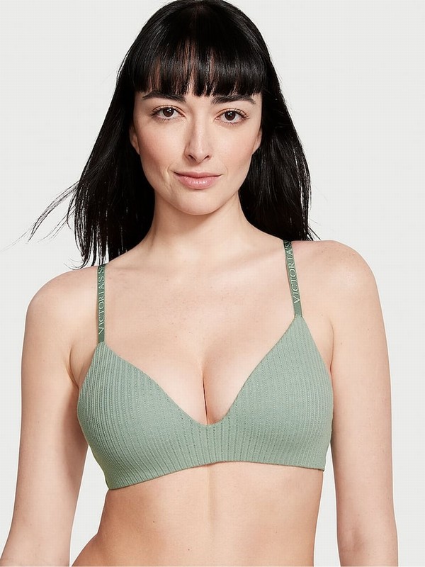 Green Victoria Secret Seasalt Non WiLightly Lined Bras | CHZVY1795
