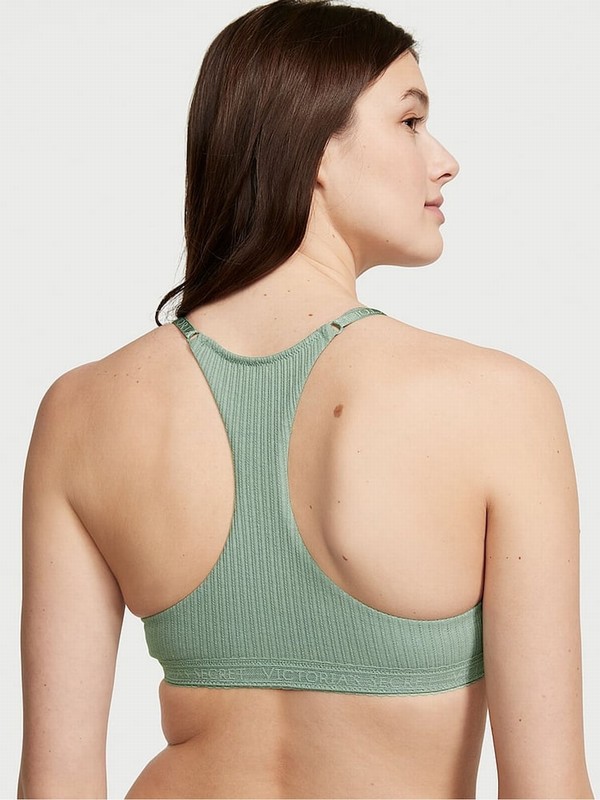 Green Victoria Secret Seasalt Rib Full Cup Push Up Bras | TCVQD1029