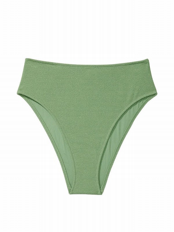 Green Victoria Secret Wild Grass High Waisted Bikini Bottom | NGEDF5108