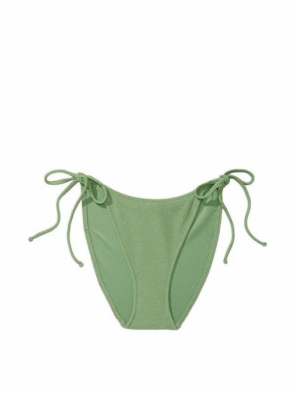 Green Victoria Secret Wild Grass Tie Side Bikini Bottom | ENIKZ7642