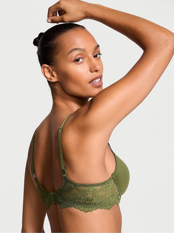 Green Victoria Secret Woodland Lightly Lined Demi Bras | ALIUC8571