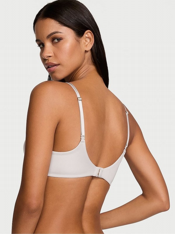 Grey Victoria Secret Delfin Bombshell Add 2 Cups Push Up Bras | MRVHB0598